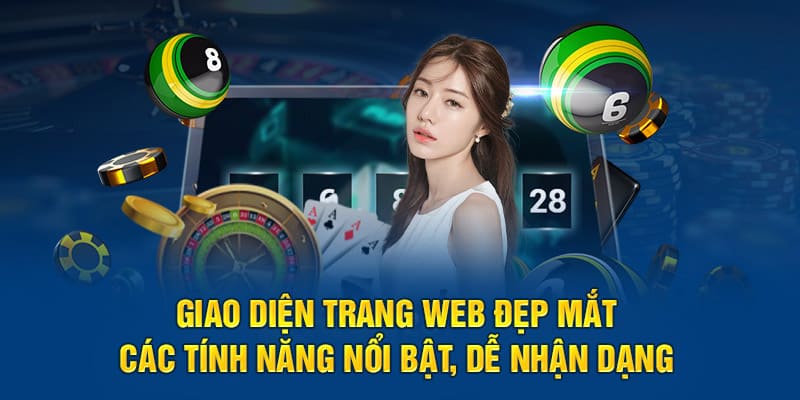 Giao diện trang web đẹp mắt, các tính năng nổi bật, dễ nhận dạng