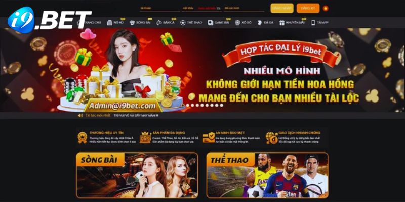 Thiết kế giao diện i9bet đặc sắc